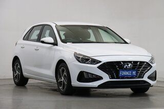 2021 Hyundai i30 PD.V4 MY21 Polar White 6 Speed Sports Automatic Hatchback.