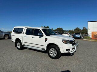 2010 Ford Ranger PK XLT (4x4) White 5 Speed Automatic Dual Cab Pick-up.