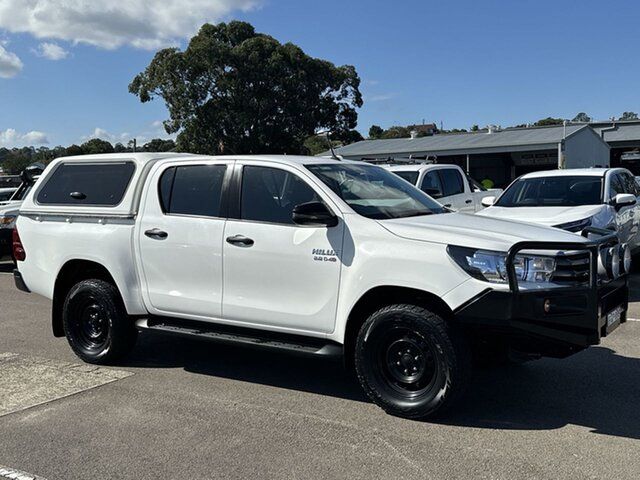 Pre-Owned Toyota Hilux GUN126R SR Double Cab Cardiff, 2018 Toyota Hilux GUN126R SR Double Cab White 6 Speed Sports Automatic Utility