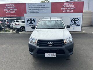 2018 Toyota Hilux TGN121R MY19 Workmate Glacier White 5 Speed Manual Cab Chassis