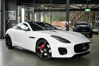 2018 Jaguar F-TYPE X152 MY19 R-Dynamic Coupe 221kW White 8 Speed Sports Automatic Coupe.