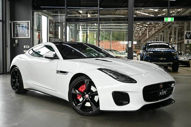 Used Jaguar F-TYPE X152 MY19 R-Dynamic Coupe 221kW North Melbourne, 2018 Jaguar F-TYPE X152 MY19 R-Dynamic Coupe 221kW White 8 Speed Sports Automatic Coupe