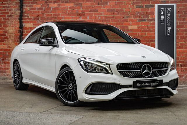 Certified Pre-Owned Mercedes-Benz CLA-Class C117 808+058MY CLA200 DCT Mulgrave, 2018 Mercedes-Benz CLA-Class C117 808+058MY CLA200 DCT Polar White 7 Speed