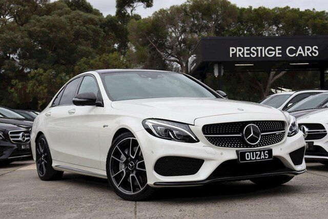 Used Mercedes-Benz C-Class C205 807+057MY C43 AMG 9G-Tronic 4MATIC Balwyn, 2017 Mercedes-Benz C-Class C205 807+057MY C43 AMG 9G-Tronic 4MATIC White 9 Speed Sports Automatic