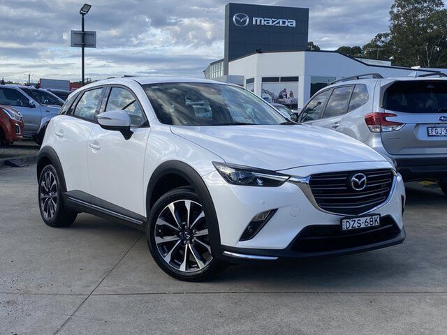 Used Mazda CX-3 DK2W7A sTouring SKYACTIV-Drive Glendale, 2018 Mazda CX-3 DK2W7A sTouring SKYACTIV-Drive White 6 Speed Sports Automatic Wagon