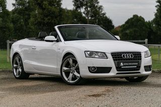 2011 Audi A5 8T MY11 Multitronic Ibis White 8 Speed Constant Variable Cabriolet.