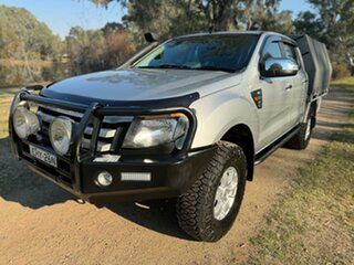 2014 Ford Ranger PX XLS Double Cab Silver 6 Speed Manual Utility.
