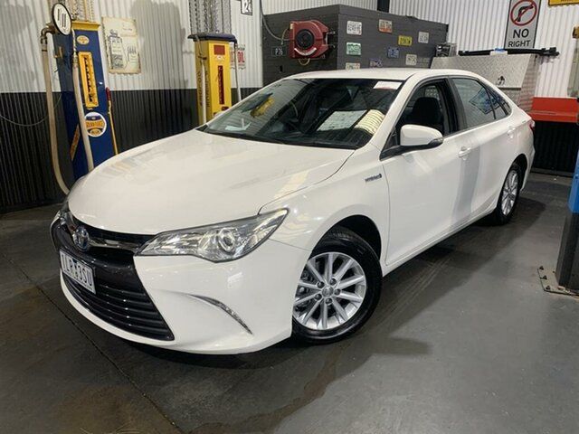 Used Toyota Camry AVV50R MY16 Altise Hybrid McGraths Hill, 2017 Toyota Camry AVV50R MY16 Altise Hybrid White Continuous Variable Sedan