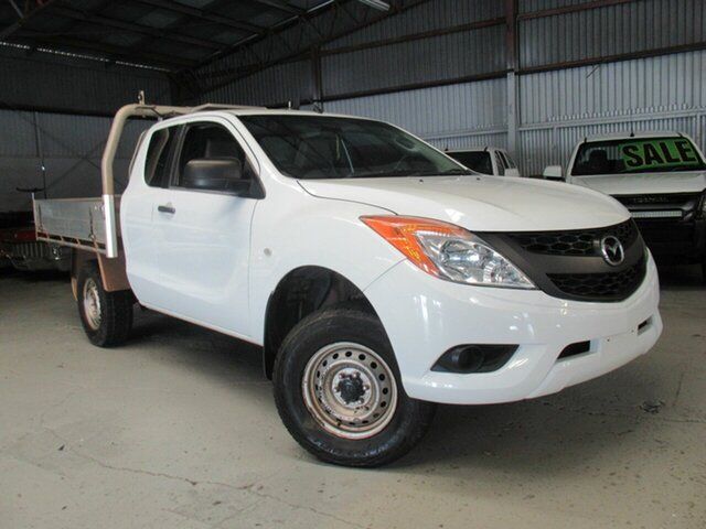 Used Mazda BT-50 UP0YF1 XT Freestyle 4x2 Hi-Rider Slacks Creek, 2014 Mazda BT-50 UP0YF1 XT Freestyle 4x2 Hi-Rider White 6 Speed Manual Cab Chassis