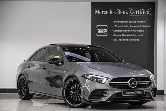 Used Mercedes-Benz A-Class V177 801+051MY A35 AMG SPEEDSHIFT DCT 4MATIC Narre Warren, 2021 Mercedes-Benz A-Class V177 801+051MY A35 AMG SPEEDSHIFT DCT 4MATIC Mountain Grey 7 Speed