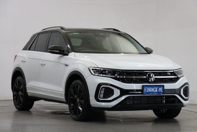 Used Volkswagen T-ROC D11 MY23 140TSI DSG 4MOTION R-Line Victoria Park, 2023 Volkswagen T-ROC D11 MY23 140TSI DSG 4MOTION R-Line White 7 Speed Sports Automatic Dual Clutch