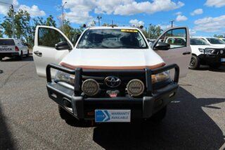 2019 Toyota Hilux GUN125R Workmate Extra Cab White 6 Speed Sports Automatic Cab Chassis.