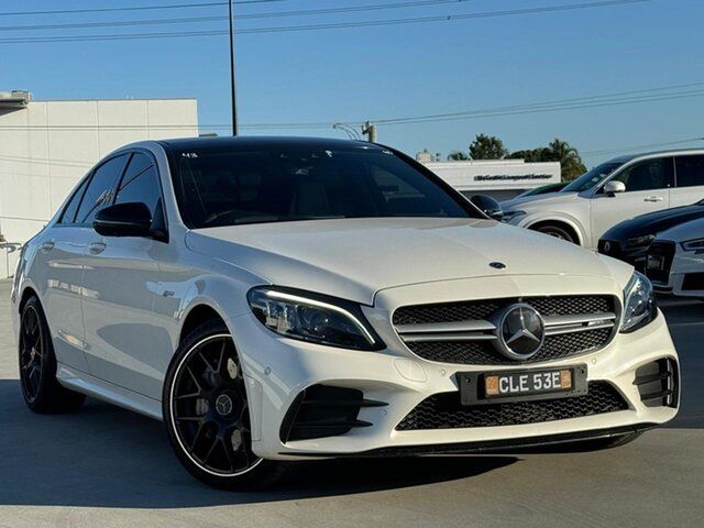 Used Mercedes-Benz C-Class W205 808MY C43 AMG 9G-Tronic 4MATIC Liverpool, 2018 Mercedes-Benz C-Class W205 808MY C43 AMG 9G-Tronic 4MATIC White 9 Speed Sports Automatic Sedan