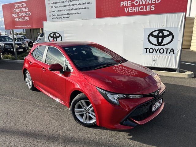 Pre-Owned Toyota Corolla Mzea12R Ascent Sport Warwick, 2019 Toyota Corolla Mzea12R Ascent Sport Volcanic Red Continuous Variable Hatchback