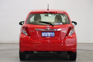 2012 Toyota Yaris NCP130R YR Red 4 Speed Automatic Hatchback