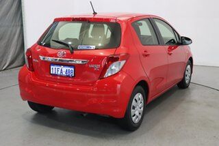 2012 Toyota Yaris NCP130R YR Red 4 Speed Automatic Hatchback