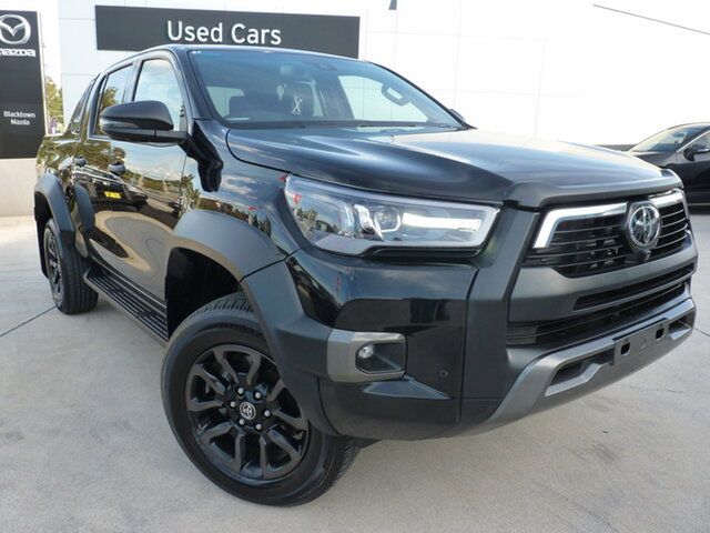 Pre-Owned Toyota Hilux GUN126R Rogue Double Cab Blacktown, 2022 Toyota Hilux GUN126R Rogue Double Cab Eclipse Black 6 Speed Sports Automatic Utility