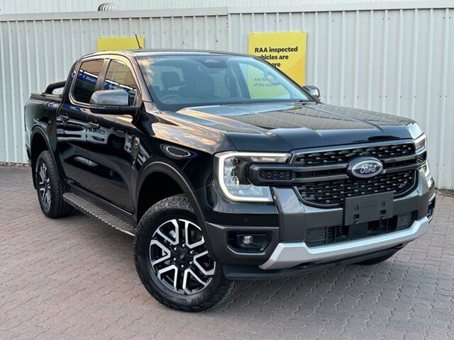 Used Ford Ranger PY 2023.50MY Sport Christies Beach, 2023 Ford Ranger PY 2023.50MY Sport Black 10 Speed Sports Automatic Double Cab Pick Up
