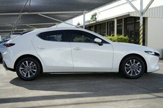 2019 Mazda 3 BP2H7A G20 SKYACTIV-Drive Pure White 6 Speed Sports Automatic Hatchback.