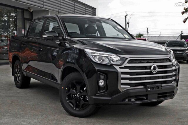 New Ssangyong Musso Q261 MY24 Ultimate Crew Cab Christies Beach, 2024 Ssangyong Musso Q261 MY24 Ultimate Crew Cab Black 6 Speed Sports Automatic Utility