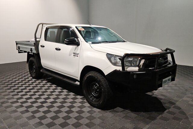 Used Toyota Hilux GUN126R SR Double Cab Acacia Ridge, 2020 Toyota Hilux GUN126R SR Double Cab White 6 speed Automatic Cab Chassis