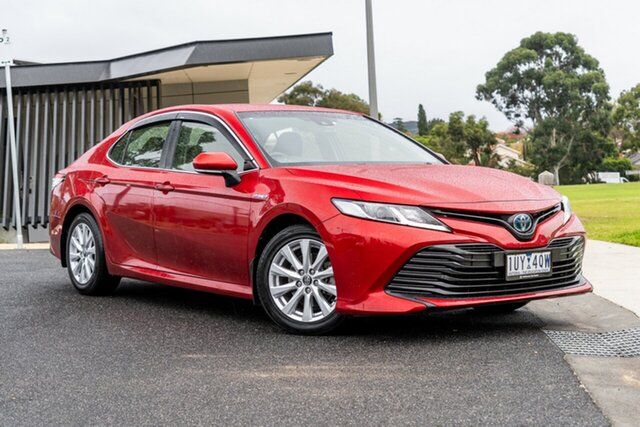 Pre-Owned Toyota Camry AXVH71R Ascent (Hybrid) Oakleigh, 2018 Toyota Camry AXVH71R Ascent (Hybrid) Emotional Red Continuous Variable Sedan