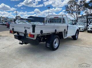 2022 Mazda BT-50 XS White Sports Automatic Single Cab Cab Chassis.