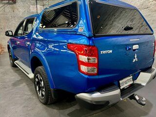 2018 Mitsubishi Triton MQ MY18 Exceed Double Cab Blue 5 Speed Sports Automatic Utility