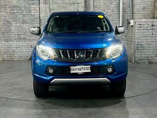 2018 Mitsubishi Triton MQ MY18 Exceed Double Cab Blue 5 Speed Sports Automatic Utility.