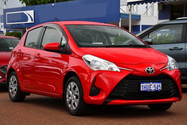 Used Toyota Yaris NCP130R Ascent Victoria Park, 2017 Toyota Yaris NCP130R Ascent Red 4 Speed Automatic Hatchback