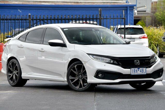 Used Honda Civic 10th Gen MY19 RS Vermont, 2019 Honda Civic 10th Gen MY19 RS White 1 Speed Constant Variable Sedan