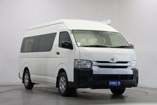 2016 Toyota HiAce TRH223R Commuter High Roof Super LWB White 6 Speed Automatic Bus.