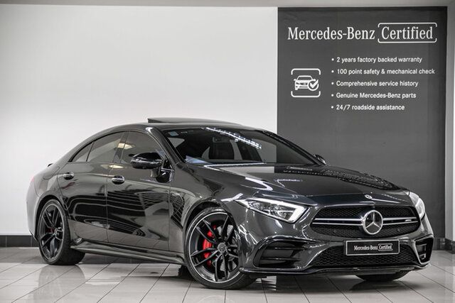 Certified Pre-Owned Mercedes-Benz CLS-Class C257 800+050MY CLS53 AMG Coupe 9G-Tronic PLUS 4MATIC+ Narre Warren, 2020 Mercedes-Benz CLS-Class C257 800+050MY CLS53 AMG Coupe 9G-Tronic PLUS 4MATIC+ Graphite Grey