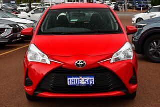 2017 Toyota Yaris NCP130R Ascent Red 4 Speed Automatic Hatchback.