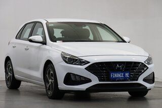 2021 Hyundai i30 CN7.V1 MY21 Active Polar White 6 Speed Manual Sedan.