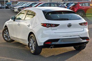 2024 Mazda 3 BP2H7A G20 SKYACTIV-Drive Pure White 6 Speed Sports Automatic Hatchback.