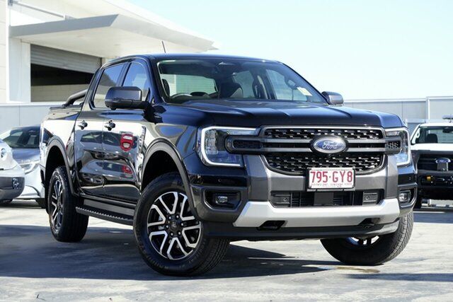 Pre-Owned Ford Ranger PY 2023.50MY Sport North Lakes, 2023 Ford Ranger PY 2023.50MY Sport Shadow Black 10 Speed Sports Automatic Double Cab Pick Up