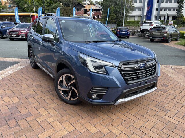 New Subaru Forester S5 MY24 Hybrid S CVT AWD Newstead, 2023 Subaru Forester S5 MY24 Hybrid S CVT AWD Horizon Blue- Black Trim 7 Speed Constant Variable