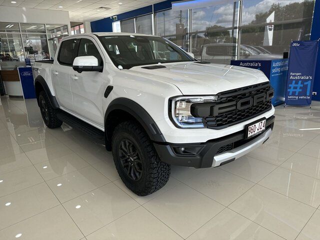 Used Ford Ranger PY 2024.50MY Raptor Beaudesert, 2024 Ford Ranger PY 2024.50MY Raptor Arctic White 10 Speed Sports Automatic Double Cab Pick Up