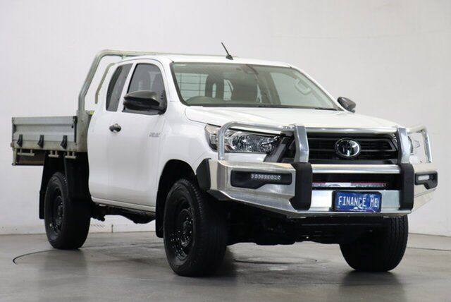 Used Toyota Hilux GUN125R Workmate Extra Cab Victoria Park, 2020 Toyota Hilux GUN125R Workmate Extra Cab White 6 Speed Sports Automatic Cab Chassis