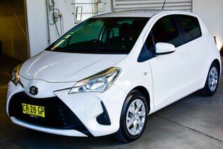2018 Toyota Yaris NCP130R Ascent White 4 Speed Automatic Hatchback