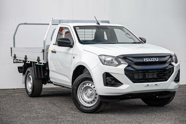 New Isuzu D-MAX RG MY24 SX 4x2 High Ride Keysborough, 2024 Isuzu D-MAX RG MY24 SX 4x2 High Ride White 6 Speed Sports Automatic Cab Chassis