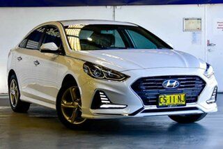 2018 Hyundai Sonata LF4 MY19 Active White 6 Speed Sports Automatic Sedan.
