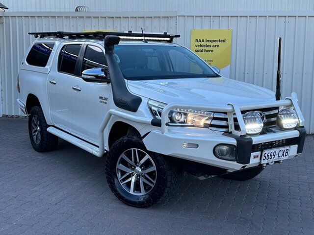 Used Toyota Hilux GUN126R SR5 Double Cab Christies Beach, 2015 Toyota Hilux GUN126R SR5 Double Cab White 6 Speed Sports Automatic Utility