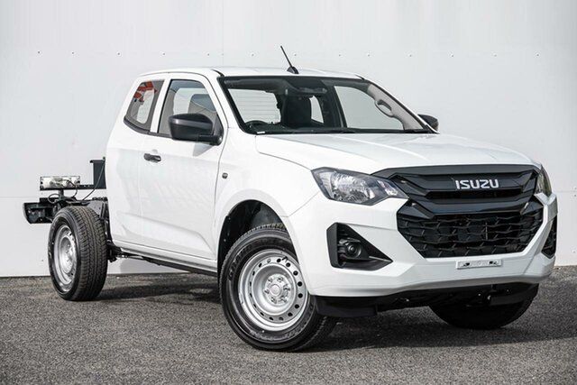 New Isuzu D-MAX RG MY23 SX 4x2 High Ride Keysborough, 2023 Isuzu D-MAX RG MY23 SX 4x2 High Ride White 6 Speed Sports Automatic Cab Chassis