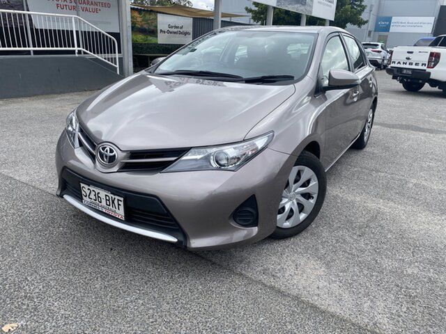 Pre-Owned Toyota Corolla ZRE182R Ascent S-CVT Hawthorn, 2014 Toyota Corolla ZRE182R Ascent S-CVT Positano Bronze 7 Speed Constant Variable Hatchback