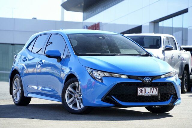 Pre-Owned Toyota Corolla ZWE211R Ascent Sport E-CVT Hybrid Woolloongabba, 2020 Toyota Corolla ZWE211R Ascent Sport E-CVT Hybrid Eclectic Blue 10 Speed Constant Variable