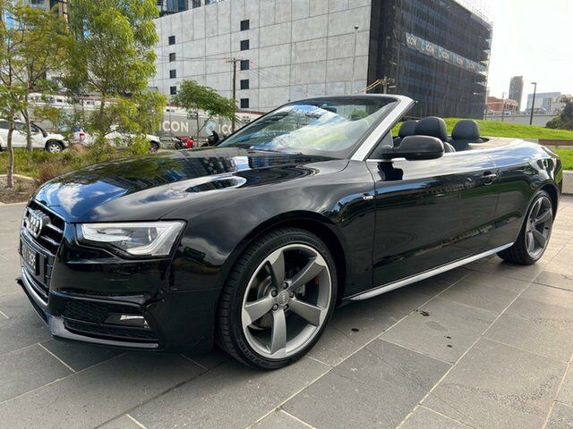 Used Audi A5 8T MY17 S Line Plus Multitronic South Melbourne, 2016 Audi A5 8T MY17 S Line Plus Multitronic Black 8 Speed Constant Variable Cabriolet
