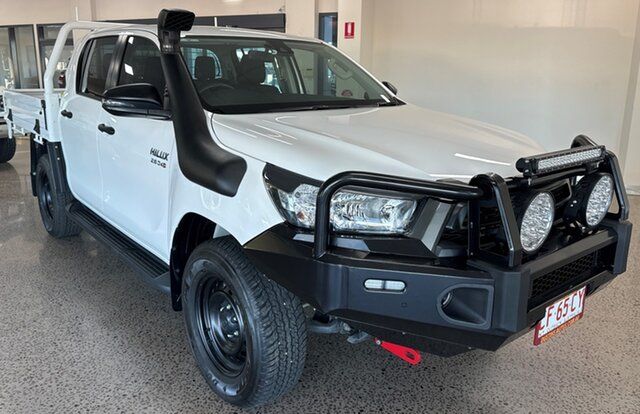 Used Toyota Hilux GUN126R SR Double Cab Winnellie, 2022 Toyota Hilux GUN126R SR Double Cab White 6 Speed Sports Automatic Cab Chassis