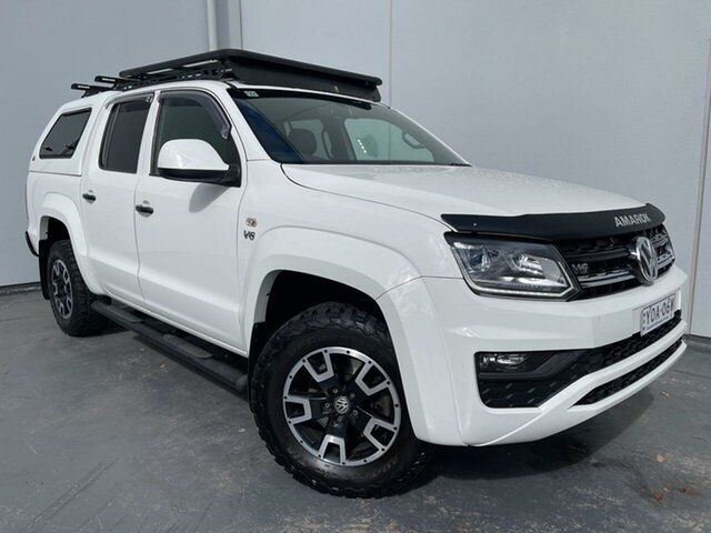 Used Volkswagen Amarok 2H MY19 TDI550 4MOTION Perm Canyon Liverpool, 2019 Volkswagen Amarok 2H MY19 TDI550 4MOTION Perm Canyon White 8 Speed Automatic Utility